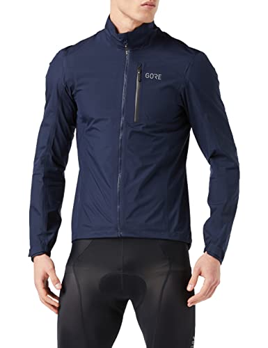 GORE WEAR Chaqueta de ciclismo para hombre, GORE-TEX PACLITE, S, Azul marino