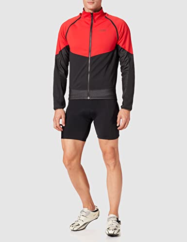 GORE WEAR Chaqueta de ciclismo Phantom para hombre, GORE-TEX INFINIUM, XL, Rojo/Negro