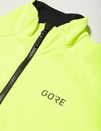 GORE WEAR Chaqueta térmica de ciclismo para hombre, C3, GORE-TEX INFINIUM, L, Amarillo neón/Negro