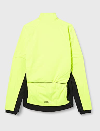 GORE WEAR Chaqueta térmica de ciclismo para hombre, C3, GORE-TEX INFINIUM, M, Amarillo neón/Negro