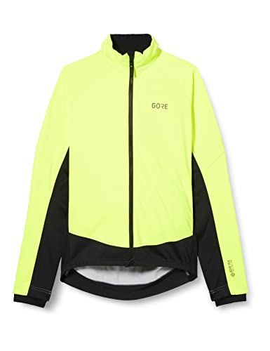 GORE WEAR Chaqueta térmica de ciclismo para hombre, C3, GORE-TEX INFINIUM, M, Amarillo neón/Negro