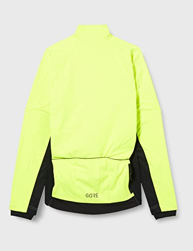 GORE WEAR Chaqueta térmica de ciclismo para hombre, C3, GORE-TEX INFINIUM, XL, Amarillo neón/Negro