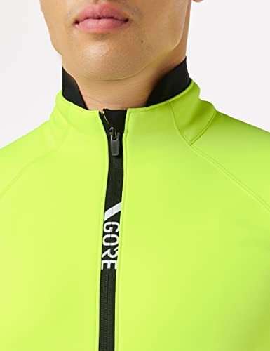 GORE WEAR Chaqueta térmica de ciclismo para hombre, C5, GORE-TEX INFINIUM, XXL, Amarillo neón