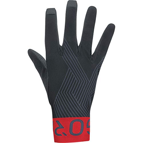 Gore Wear GORE C7 Pro Guantes Guantes, Unisex adulto, Black/Red, 9