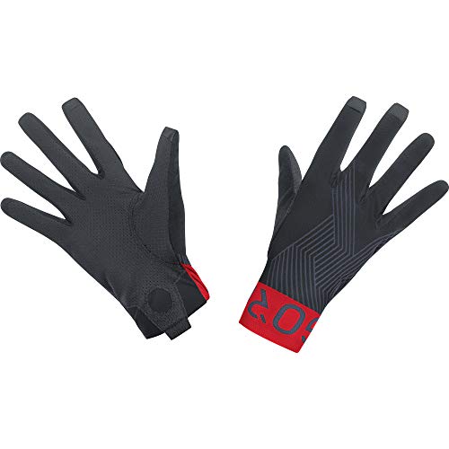 Gore Wear GORE C7 Pro Guantes Guantes, Unisex adulto, Black/Red, 9