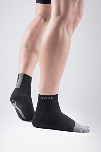 GORE WEAR M Calcetines unisex, Talla: 41-43, Color: negro/gris