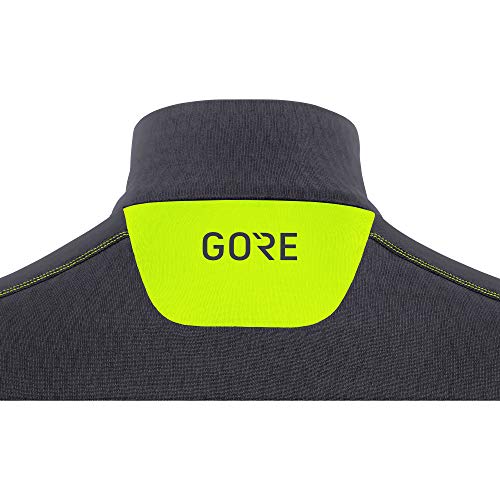 GORE WEAR M Thermo Camiseta de Manga Larga para Mujer, 34, Negro/Amarillo neón