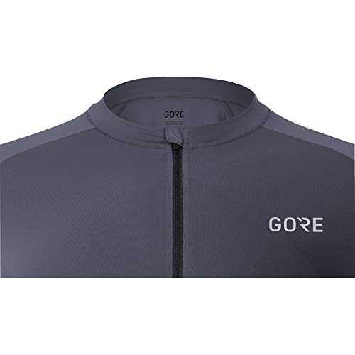 GORE WEAR Maillot de manga corta Fade para hombre, M, Azul grisáceo/Negro