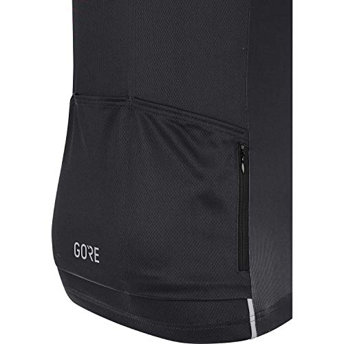 GORE WEAR Maillot de manga corta Flash para hombre, M, Negro/Rojo