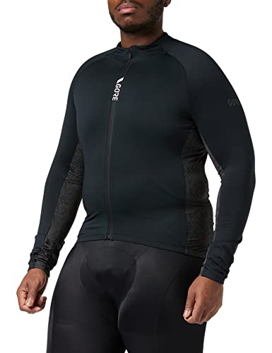 GORE WEAR Maillot térmico de ciclismo para hombre, C5, M, Negro/Gris oscuro