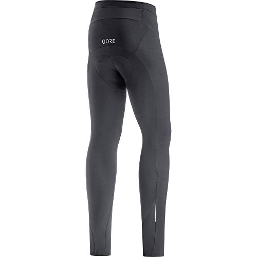 GORE WEAR Mallas térmicas con badana de ciclismo para hombre, C3, XL, Negro