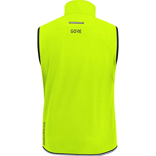 GORE WEAR R3 Chaleco de hombre GORE WINDSTOPPER, S, Amarillo neón