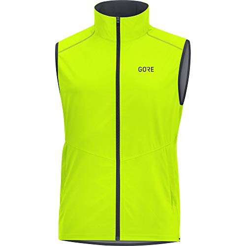 GORE WEAR R3 Chaleco de hombre GORE WINDSTOPPER, S, Amarillo neón