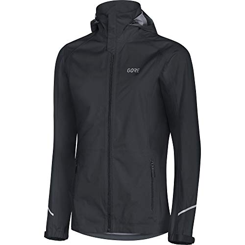 GORE WEAR R3 Chaqueta con capucha para mujer GORE-TEX Active, 42, Negro