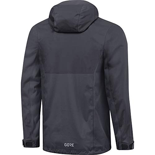 GORE WEAR R3 Chaqueta de Hombre con Capucha GORE-TEX, S, Gris oscuro/Negro