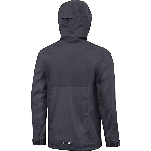 GORE WEAR R3 Chaqueta de Hombre con Capucha GORE-TEX, S, Gris oscuro/Negro