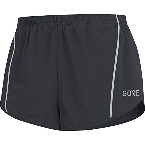 GORE WEAR R5 Pantalón corto de running para hombre, Talla: L, Color: Negro