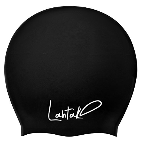 Gorro de Natación Extra Grande XL - Gorro de Ducha - Diseñado para Cabellos Largos, Rizados, Extensiones Capilares, Rastas, Trenzas y Afros - Hombre y Mujer - Silicona Premium