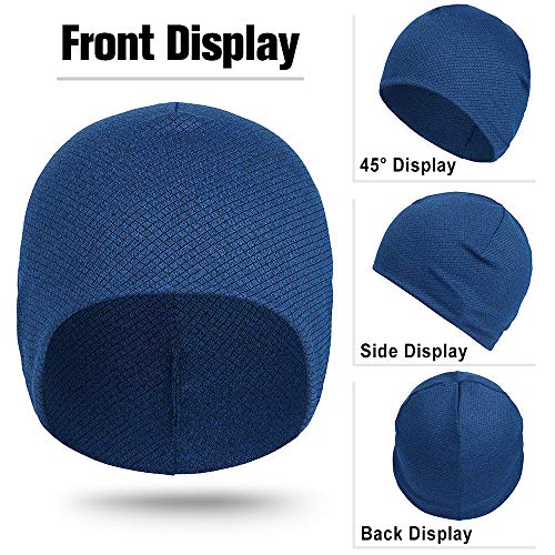 Gorro deportivo para hombre y mujer, gorro para correr, gorro funcional, gorro para correr, esquí, ciclismo, snowboard, escalada, motociclismo, exterior, resistente al viento, térmico, transpirable