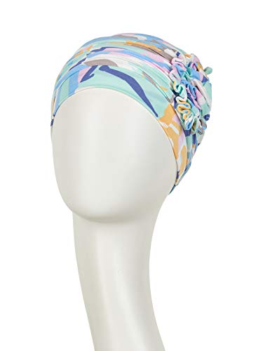 Gorro Lotus Primavera/Verano con bambú para Mujeres en Tratamiento de quimioterapia (Grafico Tonos Pastel)