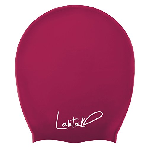 Gorro Piscina - Gorro Natación Mujer y Hombre - Gorro Natación Pelo Largo y Dreadlocks - Gorro de Baño Silicona Extra Grande XL y L - Gorros de Piscina Impermeables Adultos (Vino Windsor XL)