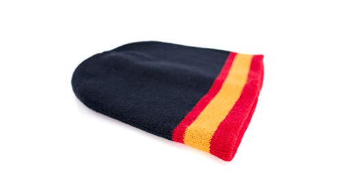 Gorro Punto con Bandera de España, Azul Marino y Blanco (Azul Bandera España)