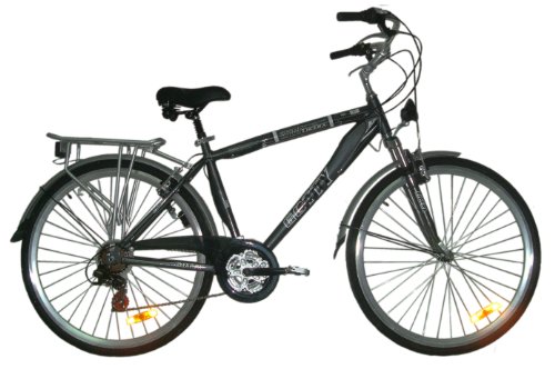 GOTTY Bicicleta Trekking Swift, Cuadro 28" Aluminio HIDROFORMADO, Suspensión Delantera, Cambio 21 velocidades, Luces Delantera y Trasera.