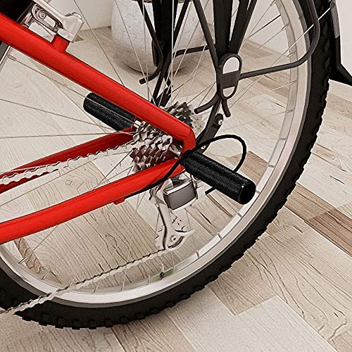 gotyou 2 Pieza Clavijas de Bicicleta, Clavijas para Pedales Antideslizantes de aleación de Aluminio, Pedal de Bicicleta Apto para Ejes Delanteros o Traseros, Adecuado para Ejes de 9mm, Negro