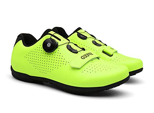 Govoland Bicicleta De Montaña Zapatillas De Montaña Zapatos De Coche Profesional Bicicleta De Montaña Profesional Transpirable Bicicleta De Carreras De Carreras(42, Green)