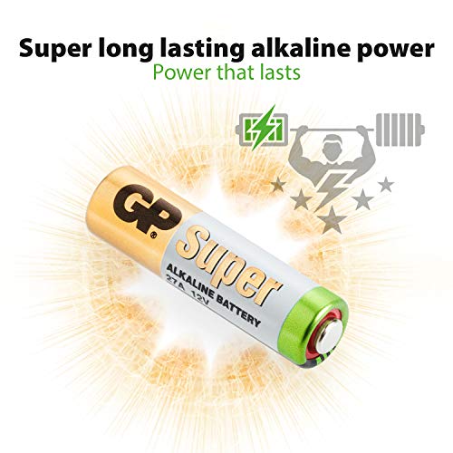 GP Batteries Super Alkaline 27AF-2C5 - Pilas (Alcalino, Cilíndrico, 12 V, 28.2 mm) 5pcs