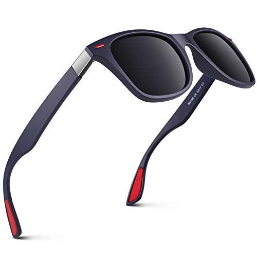 GQUEEN Gafas de Sol polarizadas hombre Mujere TR90 para Conducir Deportes Ciclismo 100% Protección UV400 Gafas para Conducción MO90