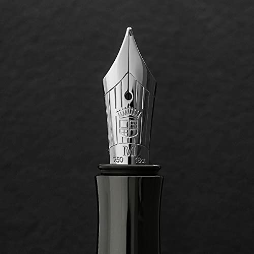 Graf von Faber-Castell 145740 Classic Macassar - Pluma estilográfica (ancho de trazo M)