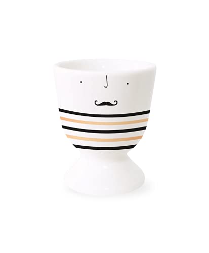 Grafik-Werkstatt 61564 Huevera con Oro auténtico, Taza de Porcelana | Hombre