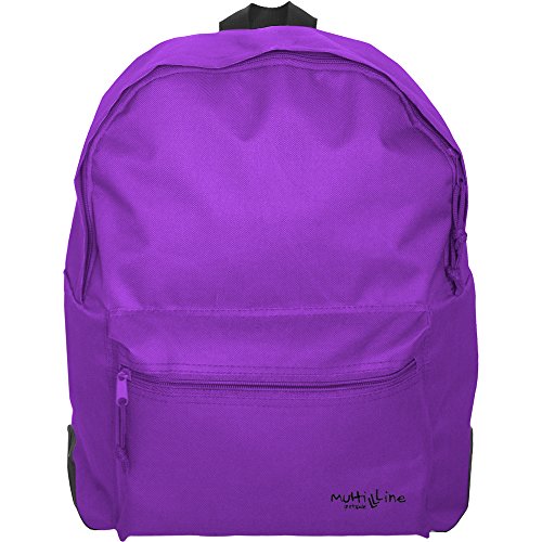 Grafoplás 37500835－Mochila escolar niña y niño Multiline color violeta