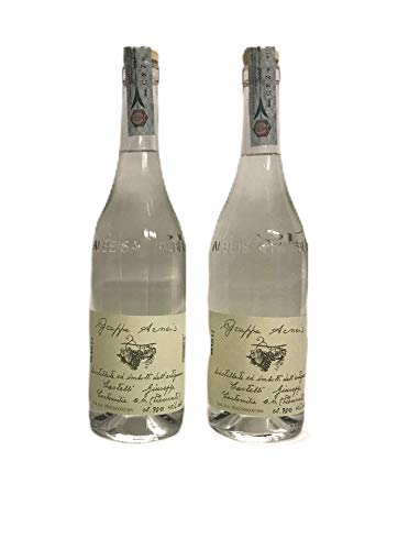 Grappa di arneis 2x70cl. Grappa di arneis, destilado puro de orujo piamontés arneis, digestivo con un sabor intenso producido en Italia