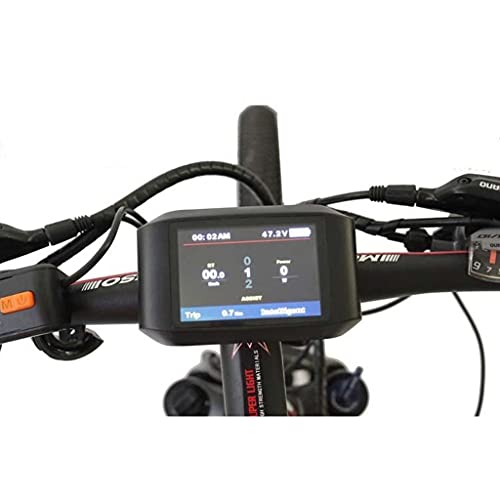 Grbewbonx BAFANG 8fun LCD 750C Pantalla compatible con bicicleta eléctrica BBS02B BBS01B y BBSHD 750C EBike Speedometer