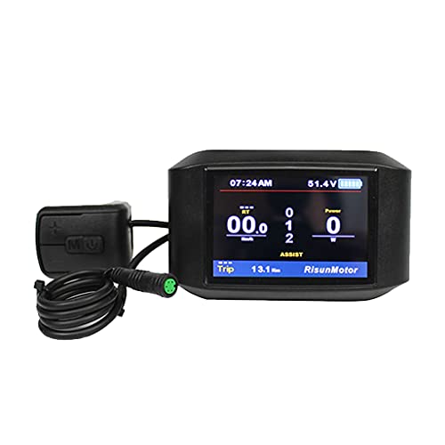 Grbewbonx BAFANG 8fun LCD 750C Pantalla compatible con bicicleta eléctrica BBS02B BBS01B y BBSHD 750C EBike Speedometer