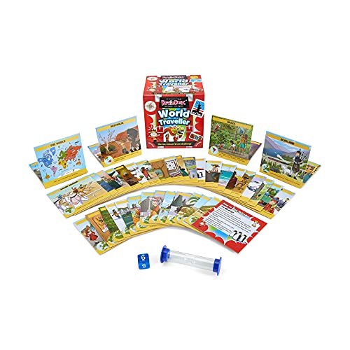 Green Board Games - GRE91037 - BrainBox - World Traveller - Juego de Cartas