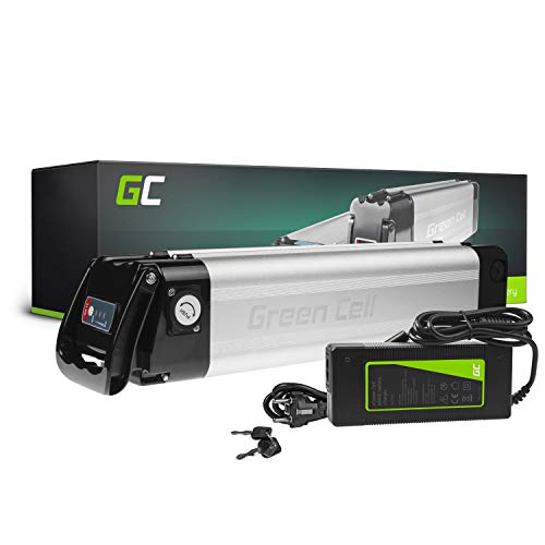 Green Cell® 24V | 36V | Batería para Bicicleta Electrica de Iones de Litio Li-Ion Recargable al Motor 250W BMS E-Bike Pedelec Silverfish y Cargador (24V 10.4Ah MAX 250W)