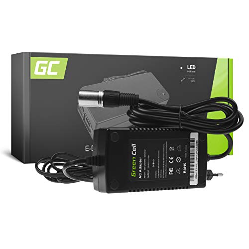 Green Cell® Cargador (29.4V 2A 38W) para Freway Gazelle Giant Greens Haibike Husqvarna KTM Kalkhoff Keeway E-Bike Bicicleta Eléctrica Li-Ion Batería (Conector XLR 3 Pin)