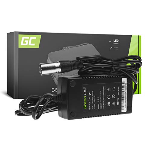 Green Cell® Cargador (42V 2A 84W) para Freway Gazelle Giant Greens Haibike Husqvarna KTM Kalkhoff Keeway E-Bike Bicicleta Eléctrica Li-Ion Batería (Conector XLR 3 Pin)