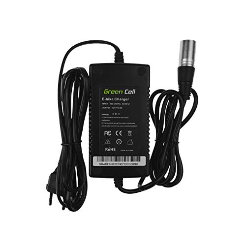 Green Cell® Cargador (42V 2A 84W) para Kettler Kreidler Kross Liberty Lovelec Merida Navigator Prodigy E-Bike Bicicleta Eléctrica Li-Ion Batería (Conector XLR 3 Pin)