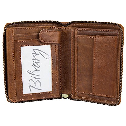 Greenburry Oily Tumbled Monedero piel 10,5 cm