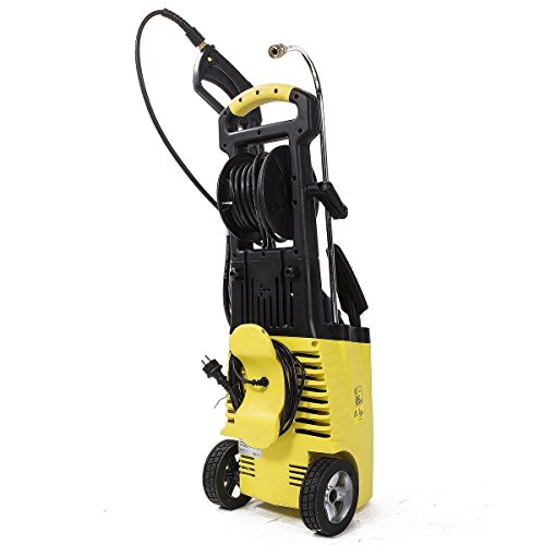 GREENCUT JET380C - Hidrolimpiadora electrica de 3200W con presión máxima de 262bars, Limpieza Exteriores, Vehículos, Máquinas con 5 opciones de presión + 2 cepillos + 1 pistola