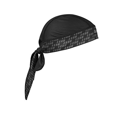 GripGrab Bandana Protección UV Sotocasco Gorra de Ciclismo Transpirable Pañuelo Sudor Cabeza en 8 Colores Calentadores Babeza, Adultos Unisex, Negro, Talla Única