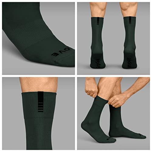 GripGrab Calcetines Ciclismo Verano Lightweight SL Performance 8 Colores Altura 12 cm y 15 cm Ciclistas Carrerera MTB, Adultos Unisex, Verde-15cm, L (44-47)