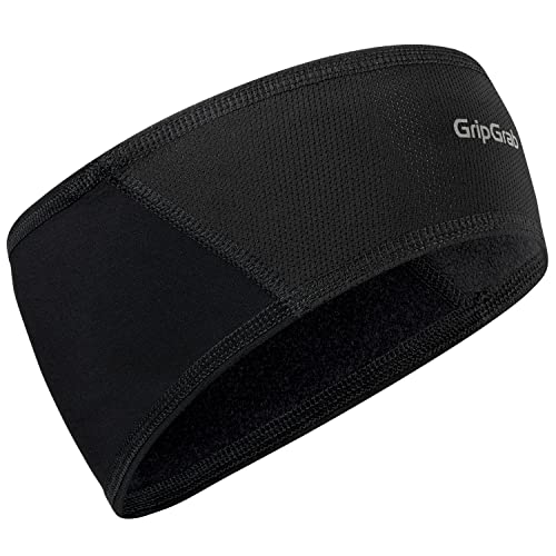 GripGrab Cinta Cabeza Cortavientos Térmica de Invierno Lightweight Running Sotocasco Orejeras Ciclismo Calentadores Babeza, Unisex-Adult, Negro, L