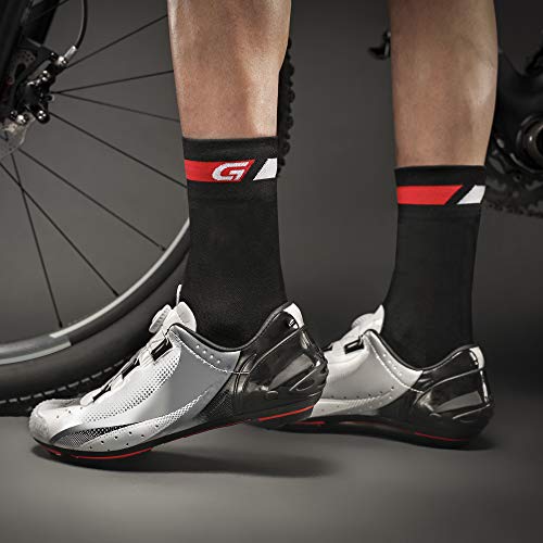 GripGrab Classic High Cut Long Breathable Summer Cycling Socks Tall Pro Racing-Style Road Mountain-Bike Cross Gravel Calcetines Ciclismo, Unisex-Adult, Negro, EU 41-44