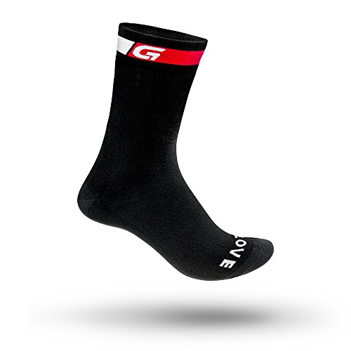 GripGrab Classic High Cut Long Breathable Summer Cycling Socks Tall Pro Racing-Style Road Mountain-Bike Cross Gravel Calcetines Ciclismo, Unisex-Adult, Negro, EU 41-44