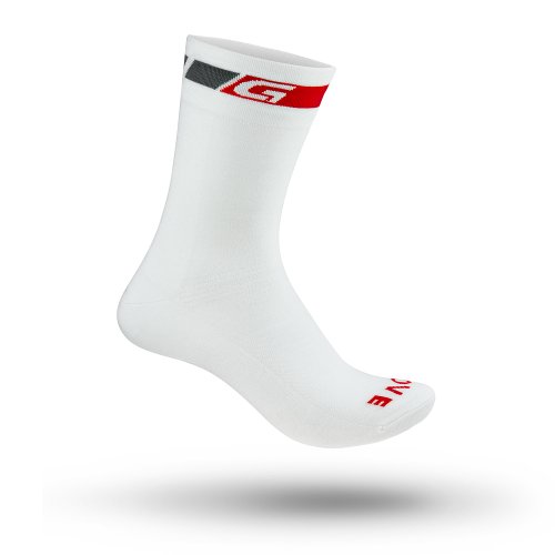 GripGrab Classic High Cut Long Breathable Summer Cycling Socks Tall Pro Racing-Style Road Mountain-Bike Cross Gravel Calcetines Ciclismo, Unisex-Adult, Blanco, M (41-44)